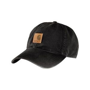 Carhartt Odessa Canvas Cap OSFA Adjustable Black Cotton Baseball Hat